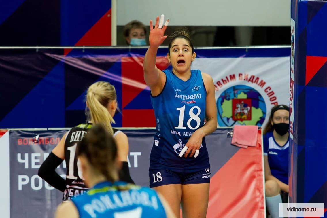 Natália é decisiva em vitória do Dínamo Moscou na Liga Russa de vôlei