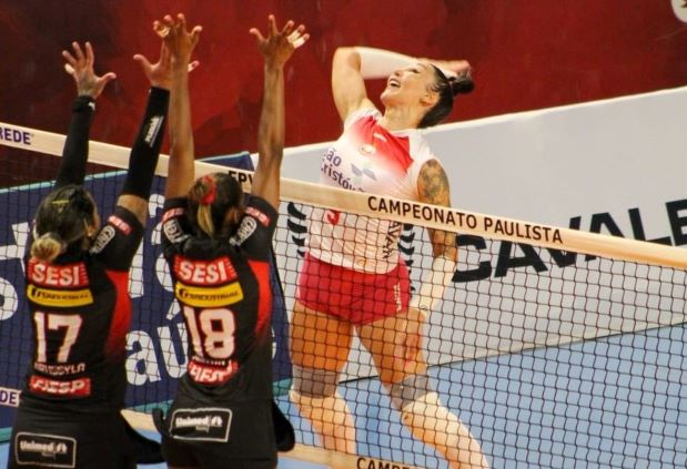 Sesi Vôlei Bauru e EC Pinheiros farão a final do Paulista Feminino 2022