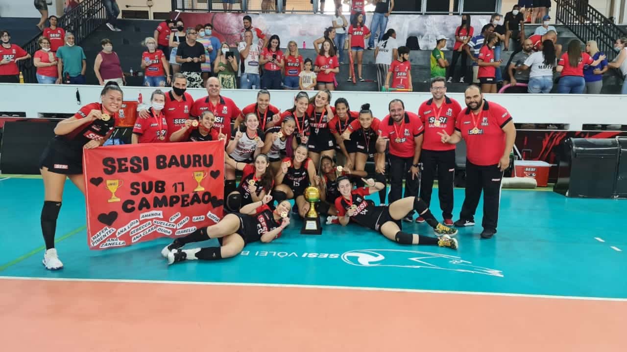 SESI - Bauru - Sesi Vôlei Bauru vence Pinheiros e conquista bicampeonato  paulista invicto