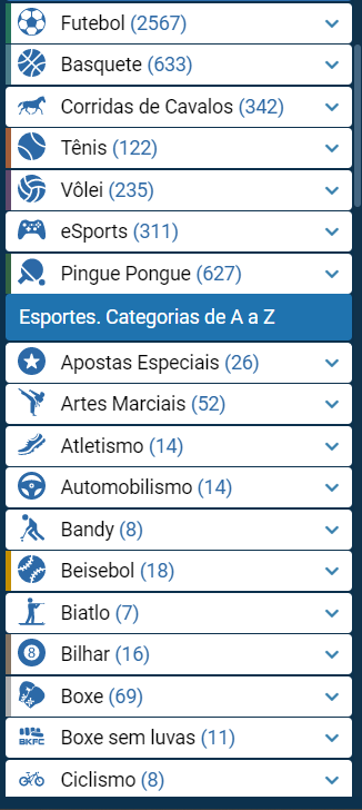 1xbet mercados