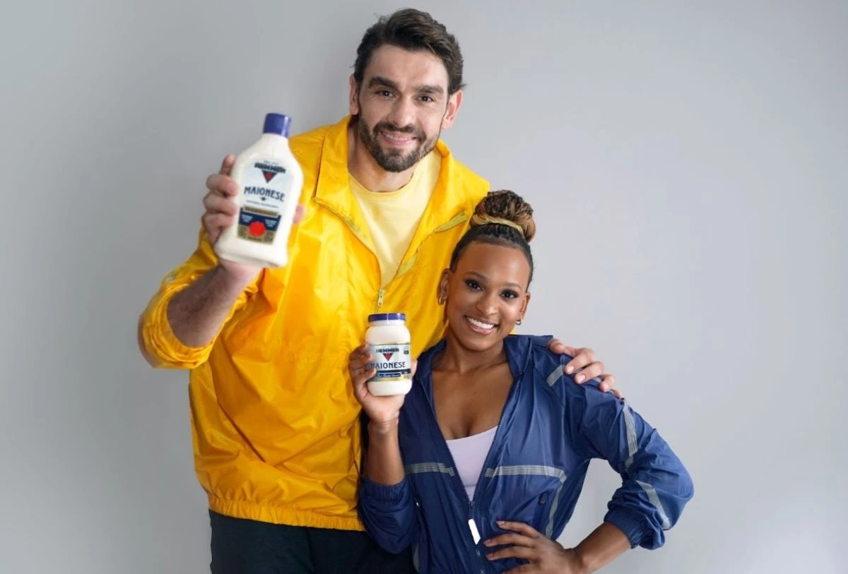 Lucão e Rebeca Andrade