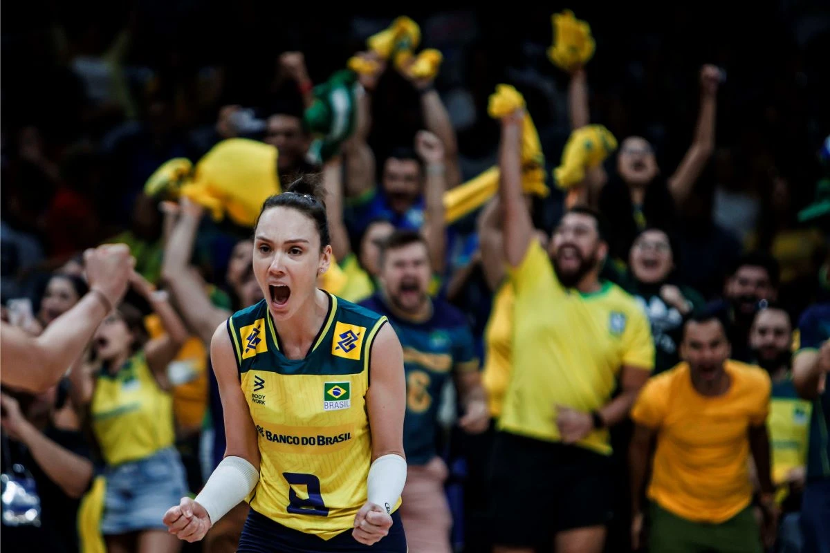 Roberta em ação na VNL