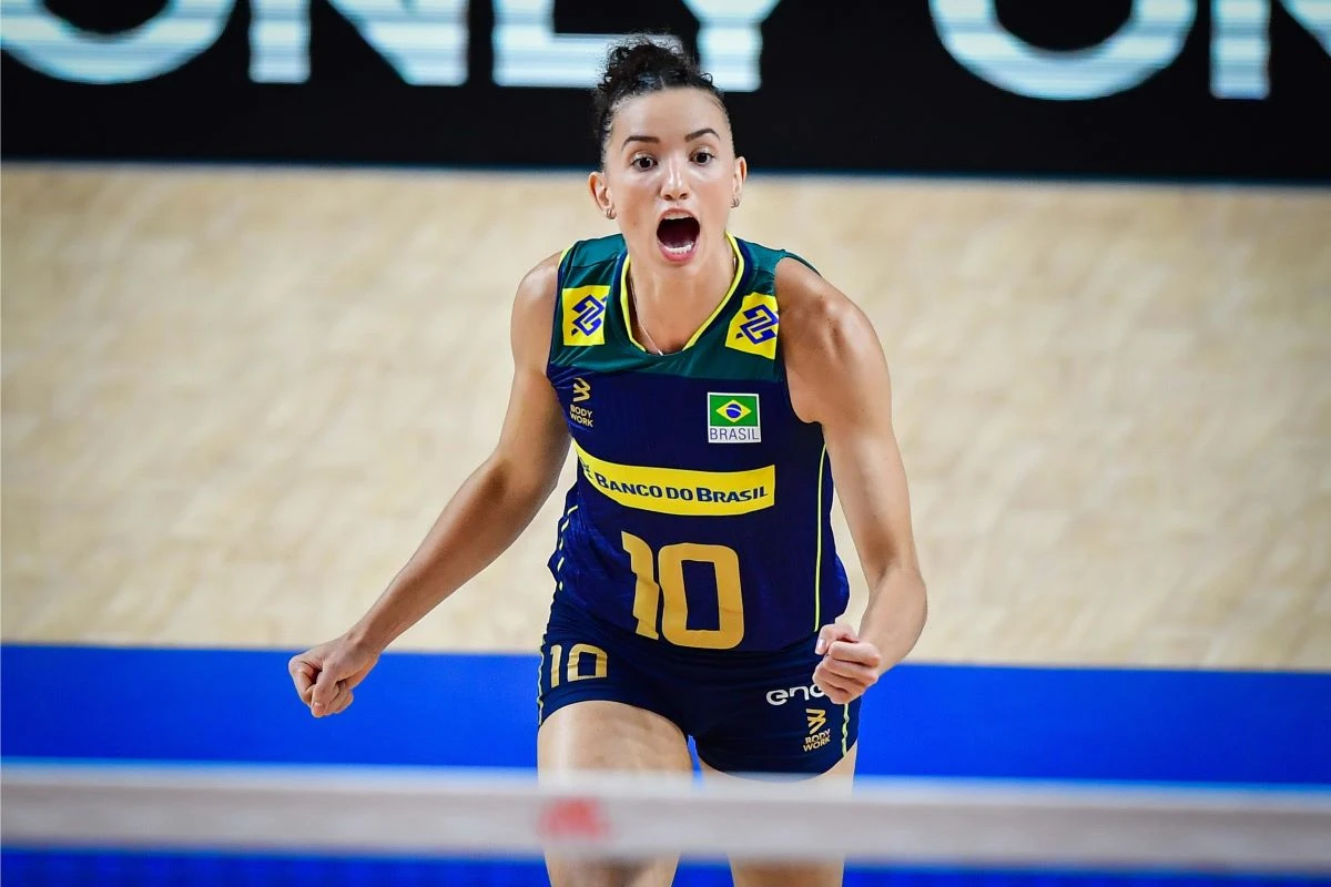 Gabi em ação na VNL