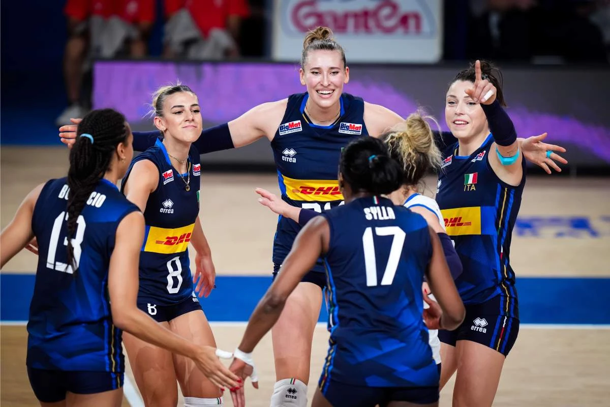 Itália comemora na VNL