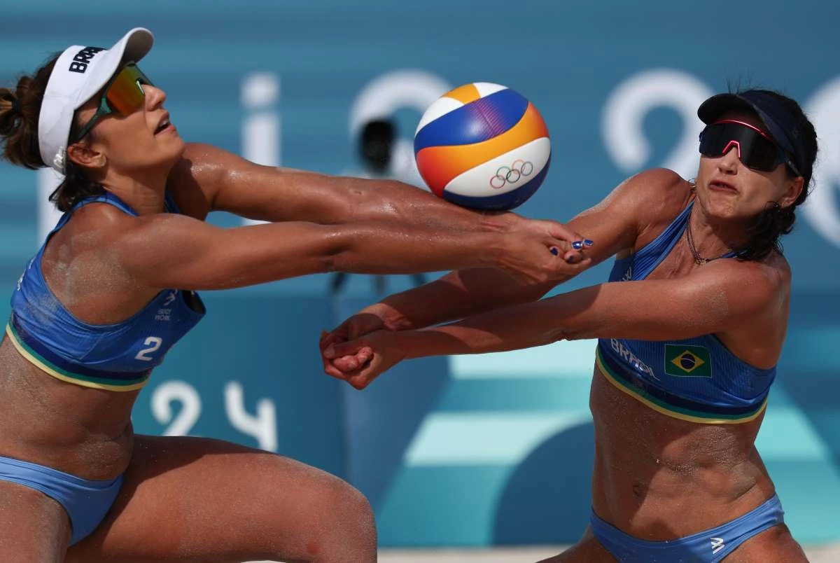 Bárbara e Carol em ação nos Jogos Olímpicos de Paris 2024