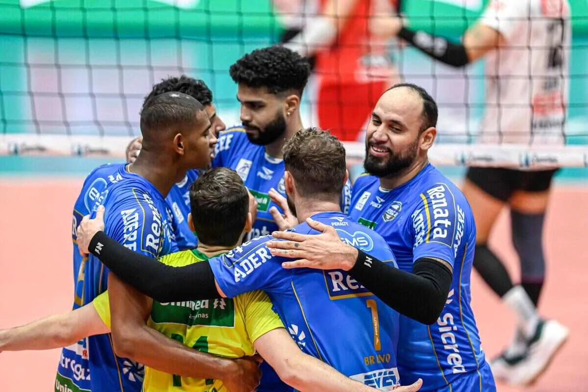 Vôlei Renata, com o apoio do ponteiro Maurício Borges vence Sesi, chega a 18ª vitória e enfrenta Joinville nas quartas