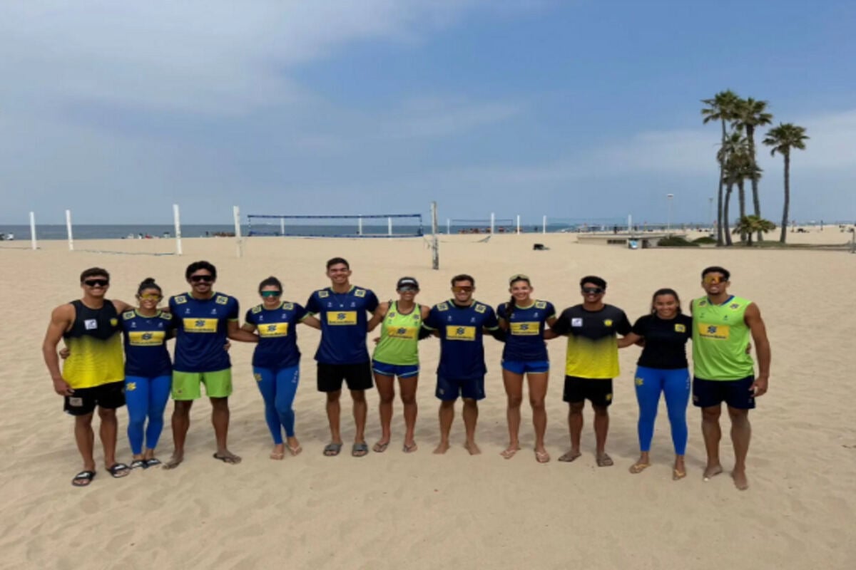 CBV enviou seleções de base do vôlei de praia para Califórnia