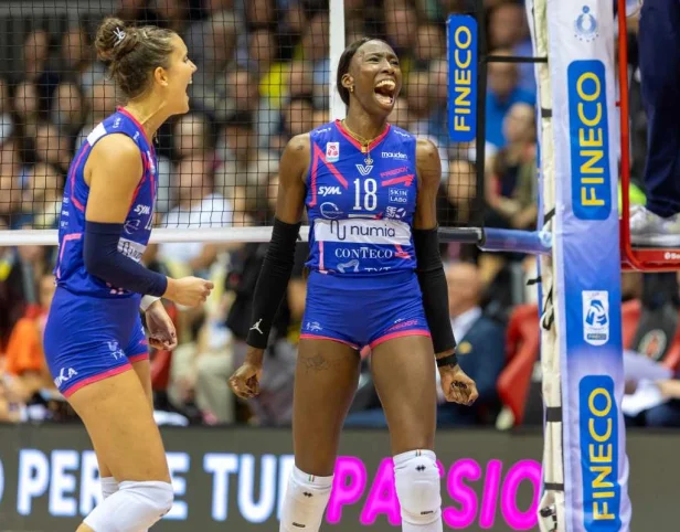 Milão acaba com incrível sequência do Conegliano e ganha a Supercopa