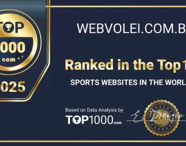 Web Vôlei na lista dos maiores sites esportivos do mundo