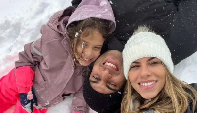 Leozinho, Isabela e a filha Cecília