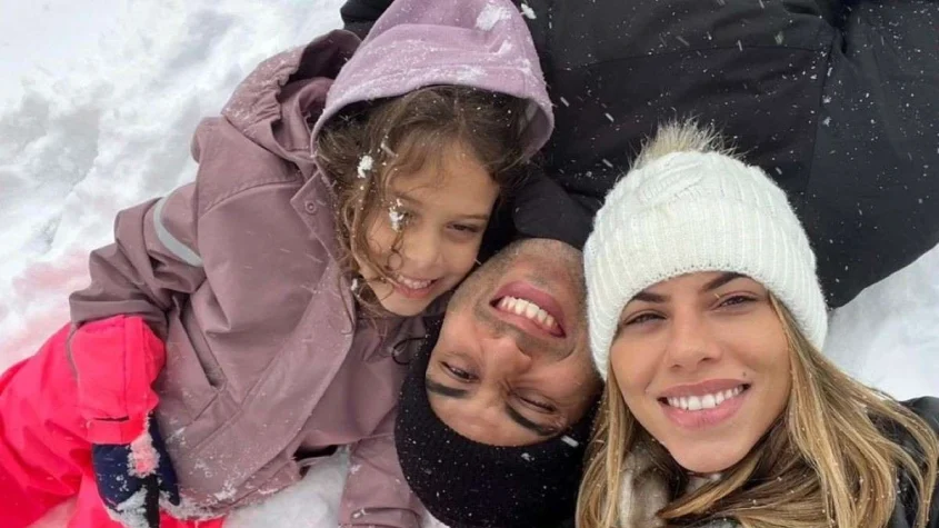 Leozinho, Isabela e a filha Cecília
