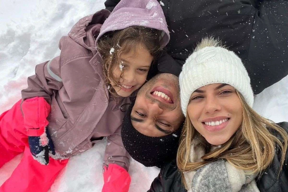 Leozinho, Isabela e a filha Cecília