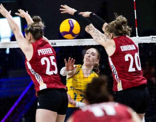 Brasil reage, mas erra mais no tie-brek e perde a liderança e a invencibilidade na VNL