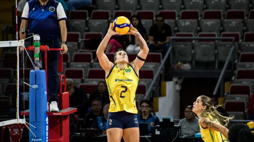 Bruninha e Lanna em ação (Betto Doloriert/CSV)