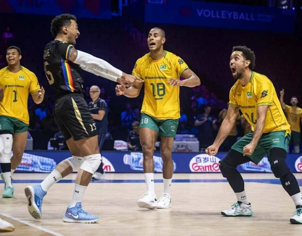 VNL: Brasil bate a França e está de volta à zona de classificação