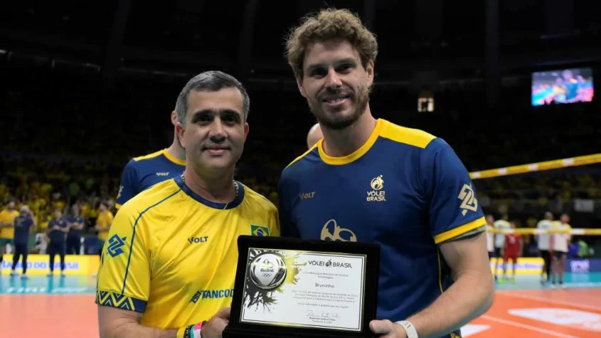 Bruninho campeões olímpicos homenagem