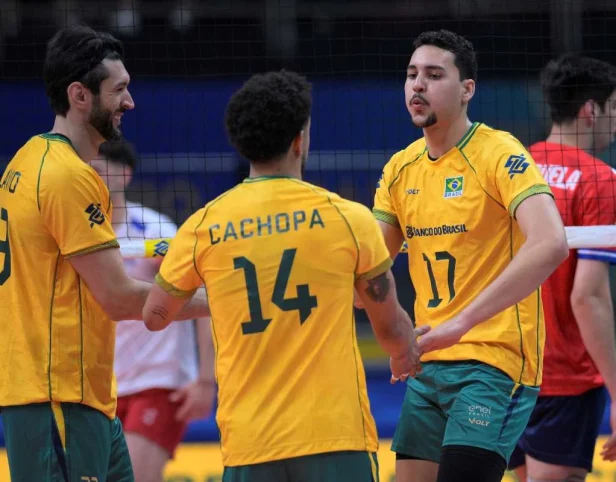 Brasil vence o Chile na estreia do Sul-Americano Masculino de Vôlei