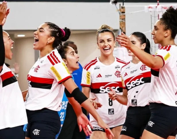 Sesc RJ Flamengo vira sobre o Praia e é campeão da Copa Supervôlei